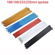 36pc Mountain Bike Steel 14G Spokes Black Colour High Strength Bicycle Spokes 188/233/235mm Suitable