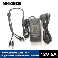 [HOT JIAQZQLLILOAH 577] NINIVISION 12V 5A 4 Port CCTV Camera AC Adapter Power Supply Box For The CCT