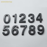 Onemetertop 3.9-inch Abs Door Plate Electroplated Digital Number Signage Hotel Hotel Street Digital 