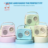 (xiu988) Ideal for Home and Office Retro Design  Radio Vintage Multifunctional USB BT SD FM AUX Conn