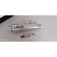 Original DST racing type M1 long full stainless inlet 50mm universal racing exhaust