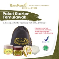 Roro Mendut Starter Temulawak Anti Acne Brightening Package Skincare Cream Acne Oily Blackhead