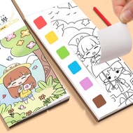 PUZHE Coloring Game Toys Watercolor Paper Painting Supplies Diy Bookmarks Pocket Drawing Book Watercolor Papers Doodle Book Blank Doodle Book Set Watercolors Coloring Books Gouache Graffiti Picture Book Gouache Picture Book