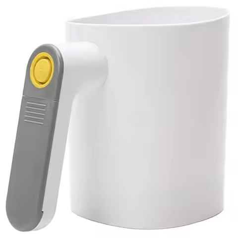 1Pc Electric Flour Shifter Automatic Flour Strainer Battery Handheld Cup Shape White Powder Sieve fo