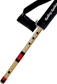 Musical Combo Flutes C Sharp 6 Hole (17 Inch) & FF (21 Inch) Bamboo Flute Bansuri with Flute Carry B