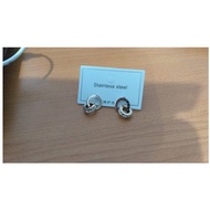 READY Women's Two-Circle Stud Earrings / Women's Circle Stud Earrings