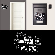 SG Acrylic Unit Number Plate - HDB Condo Landed House Signage Letterbox Customised Unit Door Gate Ho