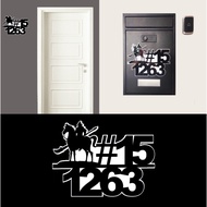 SG Acrylic Unit Number Plate - HDB Condo Landed House Signage Letterbox Customised Unit Door Gate Home Address Sign D1