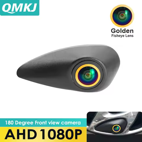 QMKJ AHD1080P Vehicle Emblem Logo Front View Camera for Hyundai IX35 I30 Tucson Accent I40 Santa Fe 