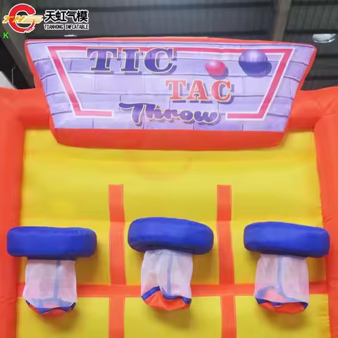 9 Hoops New Design Basketball Toss Inflatable Carnival Game for Kids and Adults