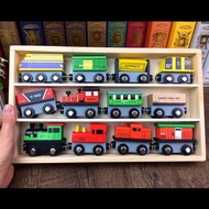 Wooden trains toys set - pretend toys - train toys