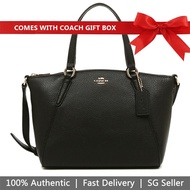 Coach Handbag In Gift Box Crossbody Bag In Gift Box Mini Kelsey Satchel In Pebble Leather Black # F28994