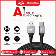 INDOK A1 Data Line 3.1A Fast Charging Data Cable Type C USB 12 Month Warranty