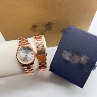 🔥Promosi Murah🔥Jam tangan anticlockwise analog watch numerals design women rosegold stainless steel 
