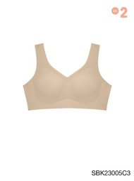 SABINA FOREVER YOUNG Soft Collection Level 2 เสื้อชั้นในไม่มีโครง รหัส SBK23005 สีเนื้อเข้ม