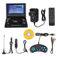 (การจัดส่งที่รวดเร็ว)Googoo DVD Player 7.8/9.8นิ้วเครื่องเล่นดีวีดีแบบพกพาหมุนหน้าจอทีวีชาร์จไฟในรถ