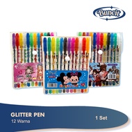Glitter Pen 1 Set  12 Colors  Glitter Gel  Geliter  Glitter Gel Pen  Coloring Pen