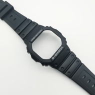 Casio Original G-Shock Square Case DW-5000/5600BB/LS GW-B5600 สายนาฬิกาเรซิ่นหัวเข็มขัดอินเทอร์เฟซMa