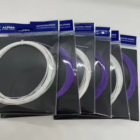 Alpha 5Pcs Badminton String 0.7mm 28 pounds Training Badminton Racket Ball Nets String 10m BS710