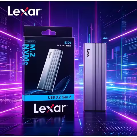 Lexar E300 USB3.2 Gen2 Portable M.2 NVMe SSD Enclosure External Hard Disk Case For Desktop Laptop Da