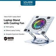 VALORE HL-001 Adjustable Laptop Stand with Fan | RGB Lighting | Efficient Laptop Cooling.