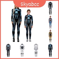 Polyester Fiber Robot Armor Print Halloween Bodysuit Costume Cosplay