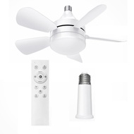 Socket Ceiling Fans with Lights and Remote - Socket Fan Light with Dimmable Led Light BulbScrew in S