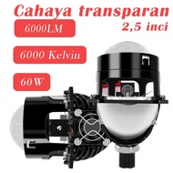 2.5 Inch Lens, Color Temperature 6000 Kelvin 6000 Lumen Low Beam 60W High Beam 70W Car And Motorcycl