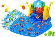 Generico Tombola 48 Folder with Rotating Compass Game Bingo Lotto Game Tombola Bingo Lotto with Bask