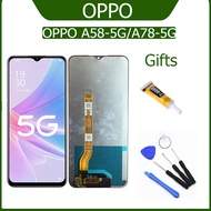 LCD Oppo A58-5G/A78-5G A58 Screen With Touch Plus A Screwdriver Set