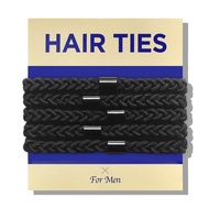 Braided Mens Hair Ties For Men - For Buns Curly Thick Dense Hair Elastic Hair Ties For Guys | No dam