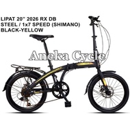 BARU Sepeda Lipat Exotic 20 Inch 2026 RX DB VT Shimano 7 Speed by