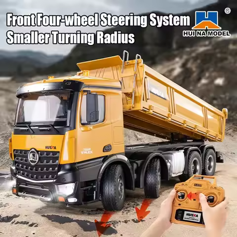 Huina 1536 RC Dump Truck 1:14 Crane Crawler 12CH Remote Control Excavator Scale Truck Tractor Constr