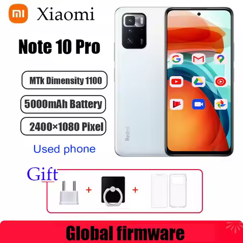 Xiaomi Redmi Note 10 Pro 5G smartphone 6.MediaTek Dimensity 1100 5inch Global firmware 8G 256G/128G 