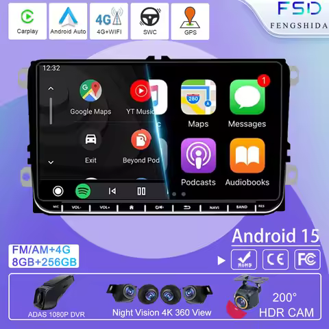 Car Radio For VW Golf 5 Passat B6 T5 Amarok Volkswagen Skoda Octavia 2seat GPS Navigation Multimedia