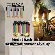Basketball Medal Rack Display Medal Holder Black Medal Holder Suitable for Sports Medals