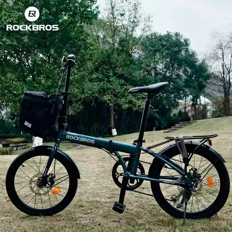 ROCKBROS SKN Folding Bicycle 20 inch Mechanical Disc Brake Foldable Bike with SHIMANO 7s Rear Derail