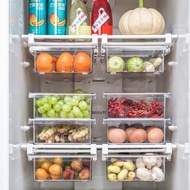 K-88/ Refrigerator Storage Box Transparent Drawer Type Egg Storage Box Square Belt Separated Fruit Crisper Refrigerated
