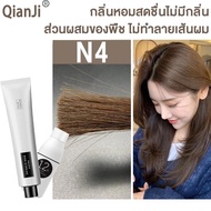 ขายดีที่สุด 17สีให้เลือกQianJi สีย้อมผม เปลี่ยนสีผม ไม่ทำร้ายเส้นผม ยาย้อมผมพืช ครีมเปลี่ยนสีผม ครีม
