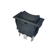 R13-129 6 Pins 125250V 16A (ON)-OFF-(ON) DPDT Momentary Industrial Electric Rocker Pushbutton Switch