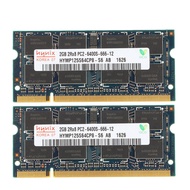 ใหม่ชุดคิทสำหรับ Hynix 4GB 2X2GB DDR2 800MHz 200Pin 2Rx8 PC2-6400S หน่วยความจำแล็ปท็อปโน๊ตบุ๊ค SRAM 