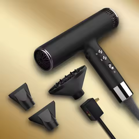 Hair Dryer 1800W Professional Powerful Hair Dryer Fast Heating Hot And Cold Adjustment Negative Ioni