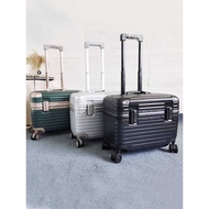 Aluminum Frame 16 Top Flip Trolley Case 18 Luggage Boarding Case Horizontal Style Men Women 20 Suitc