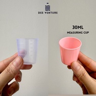 30ml Plastic Measuring Cup | Cawan Kecil Plastik Bersukatan 30ml Tester Cup