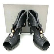 ★ Alexander McQueen 黑色高跟鞋 Black Heels #37 -  247011939