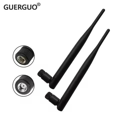 2PCS Glue stick Set-top Box Antenna 2.4G 5DB High Gain WIFI Bluetooth Wireless Router Antenna Securi