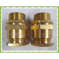RADI A2 25S BRASS CABLE GLAND WITH LOCK NUT (CABLE DIAMETER : 14MM TO 17MM)