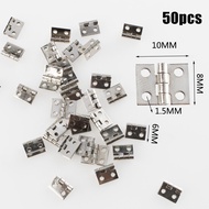 Gracekarin au nhanh 50 cái/bộ Mini Brass Bản lề cho Thủ Công Nhỏ hộp cửa Phụ kiện 8x10mm Mới