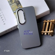 Case Itel S25 Itel S25 Ultra Case IMD Hybrid Plate Hologram Case Black Itel S25 Itel S25 Ultra