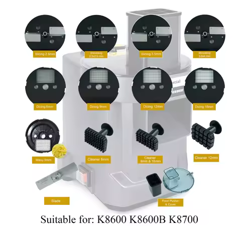 K8600B K8600 Multifunctional Vegetable Slicer Machine Accessories Full Size Slicing Shredding Dicing
